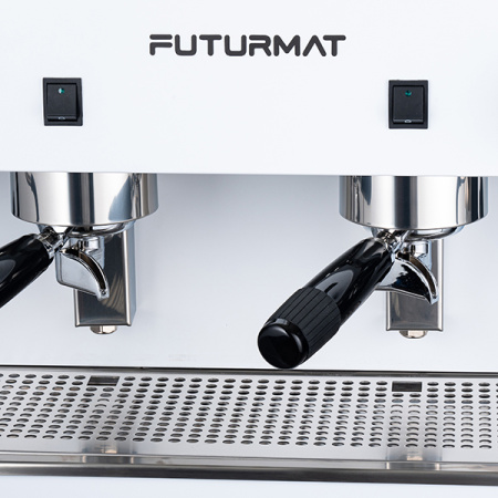 Кофемашина «Futurmat Ottima EVO Semiaut 2»;сталь оцинк.;11л;,H=42,L=52,1,B=71см;2,8Квт;белый