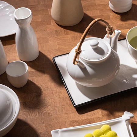 Бутылка для саке «Кунстверк»;фарфор;140мл;D=5,H=12см;белый