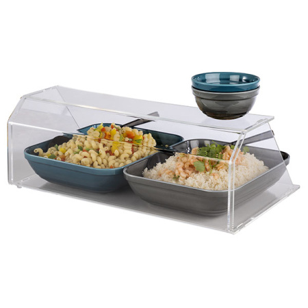 Витрина защитная на 1 GN 1/1 или 2 GN 1/2;акрил;,H=21,L=56,B=33см;прозр.