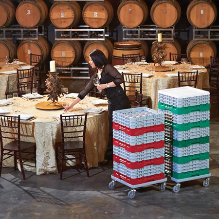 Тележка для кассет 53х53см;пластик;,H=18,7,L=54,5,B=53см;свет.-сер.