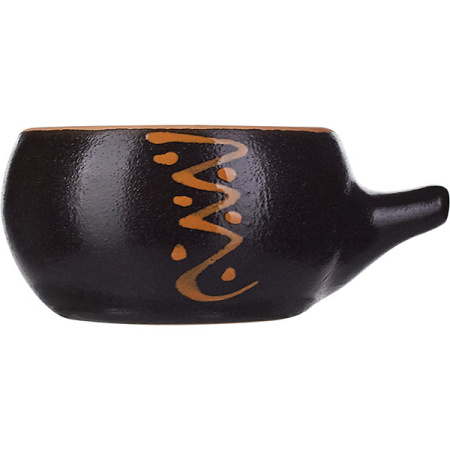 Кокотница №1;керамика;180мл;D=9,H=5см;черный