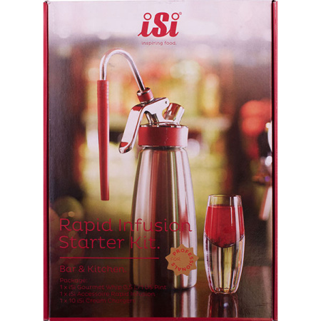 Сифон для сливок «Гурме» + устройство для ароматизации;сталь нерж.;0,5л;металлич.