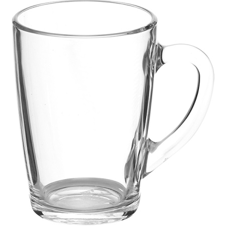 Кружка «Капучино»;стекло;300мл;D=82,H=108,L=110мм;прозр.
