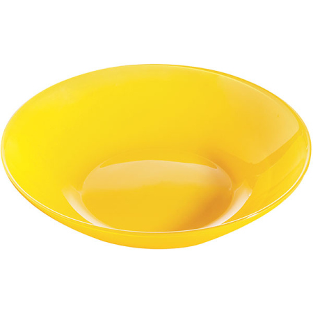 Тарелка глубокая «Арти»;стекло;0,78л;D=20см;желт.