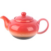 Чайник заварочный «Агат»;фарфор;0,8л;D=87,H=90,L=190мм;красный
