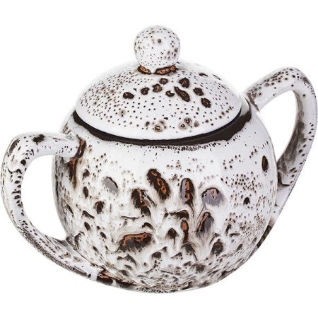 Сахарница «Тирамису» с крышкой;керамика;400мл;D=10,H=13см