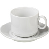 Чайная пара «Экспресс»;фарфор;220мл;D=75/143,H=75мм;белый
