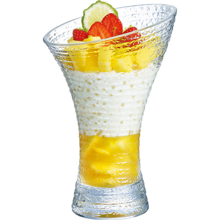 Креманка «Джаззд Фроузен»;стекло;410мл;D=12,7,H=19,8см;матовый