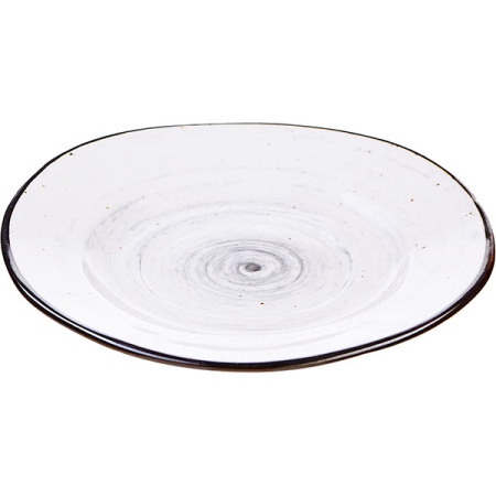 Блюдце для бульонной чашки «Пастораль» для P6136515-S-SH116;фарфор;D=15,5см;серый