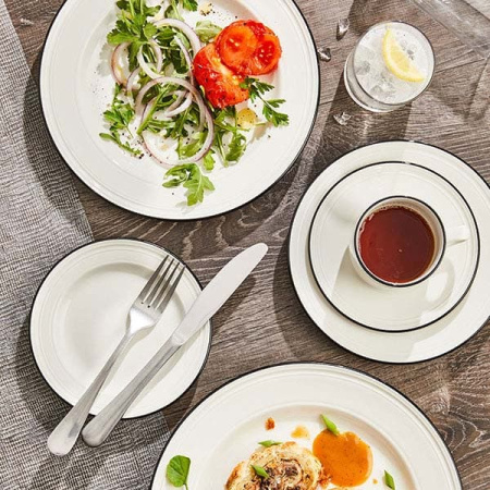 Кружка «Бид Блэк Бэнд»;фарфор;285мл;белый,черный