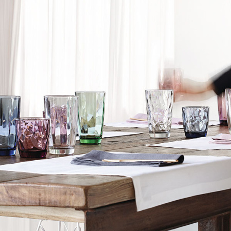 Олд фэшн (стакан) «Даймонд»;стекло;305мл;D=84,H=93мм;синий