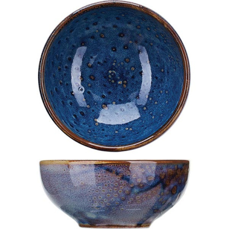 Салатник «Ирис»;фарфор;400мл;D=135,H=58мм;голуб.