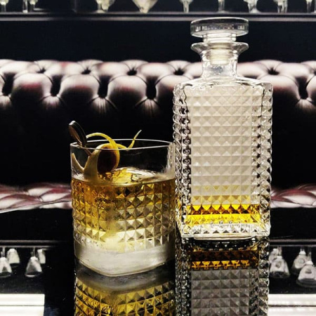 Штоф «Миксолоджи» + 4 стакана;хр.стекло;0,7л;D=90,H=207мм;прозр.