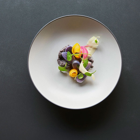 Салатник «Экинокс»;керамика;1,3л;D=27,H=5см;серый