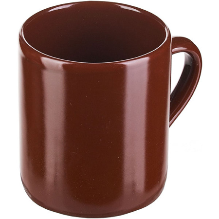 Кружка «Шоколад»;фарфор;350мл;D=9,H=10см;тем.корич.