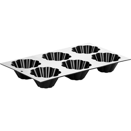 Форма кондитерская «Бриош»;силикон;D=80,H=35,L=300,B=175мм