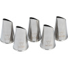 Насадка кондитерская[5шт];сталь нерж.;,H=43,L=17мм