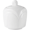 Сахарница «Бьянко» с крышкой;фарфор;240мл;,H=85,L=70,B=70мм;белый
