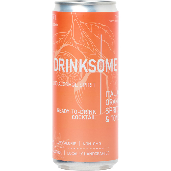 Напиток безалкогольный «Апероль и Тоник» Drinksome;жесть белая;330мл;D=58,H=154,4мм;оранжев.