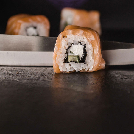 Нож кухонный «Токио» двусторонняя заточка;сталь нерж.,пластик;,L=295/165,B=50мм