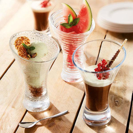 Креманка «Джазд»;стекло;350мл;D=19,5,H=12,7см;прозр.