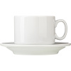 Чайная пара «Экспресс»;фарфор;220мл;D=75/143,H=75мм;белый