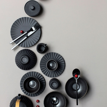 Сахарница «Пекое»;керамика;D=90,H=55мм;черный