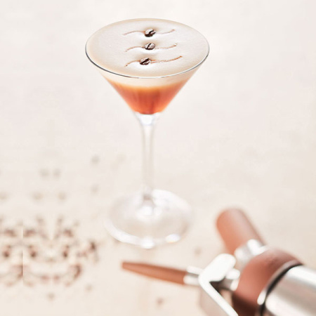 Сифон для нитро-коктейлей;сталь нерж.;1л;металлич.