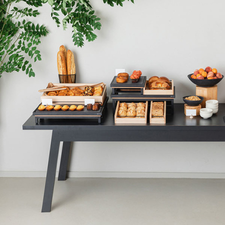 Набор подставок фуршетных «Инспайред»[3шт];ясень;св. дерево