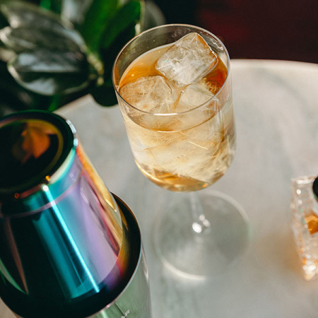 Шейкер американский «Пробар Премиум Иридио»;сталь нерж.;0,84л;D=92,H=172мм;разноцветн.