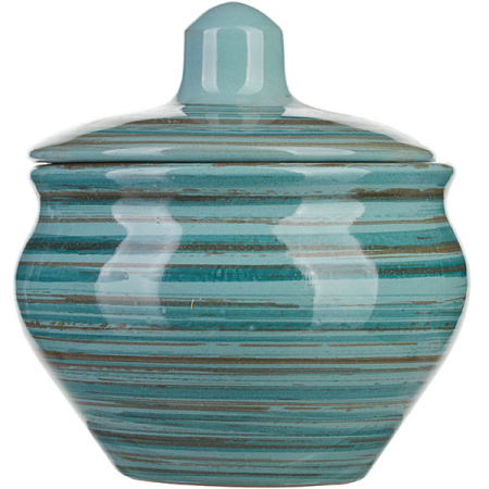 Горшок для запекания «Скандинавия»;керамика;200мл;D=95,H=100мм;голуб.