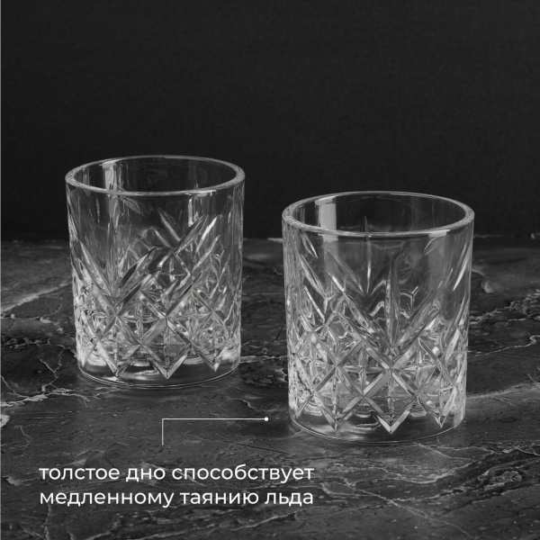 Олд фэшн (стакан) «Таймлесс»;стекло;345мл;D=85,H=96мм;прозр.