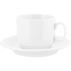 Чайная пара «Экспресс»;фарфор;220мл;D=75/143,H=75мм;белый