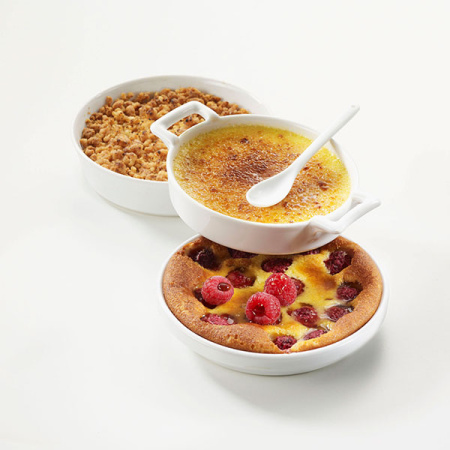 Форма для запекания «Александрия»;фарфор;240мл;D=140,H=35мм;белый