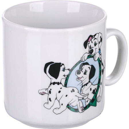 Кружка «Далматинцы» детская;фарфор;200мл;D=73,H=74мм;белый