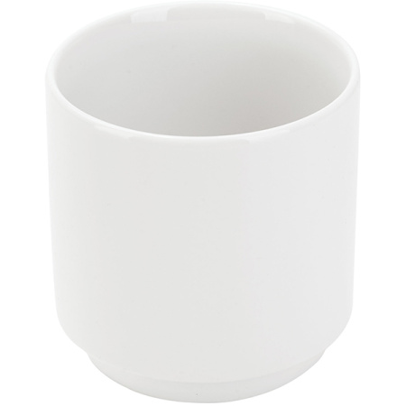 Стакан для горячих напитков «Лайт»;фарфор;300мл;,H=85мм;белый