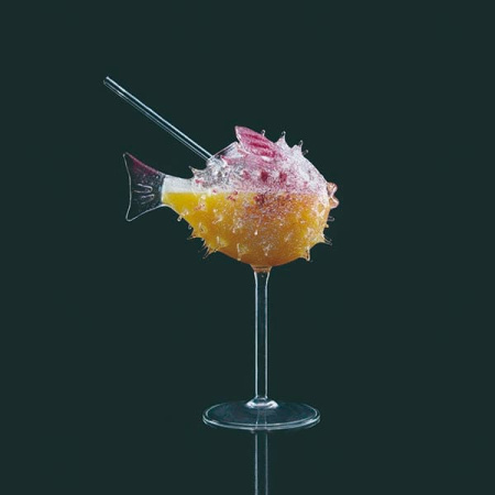 Бокал для коктейлей «Фугу»;стекло борос.;250мл;,H=22,L=16,B=10см;прозр.