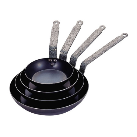 Сковорода;голуб.сталь;D=32,H=7,L=56см;серый