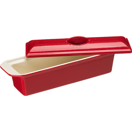Форма для запекания;эмалиров.чугун;1,25л;,H=12,L=26,7,B=11см;красный