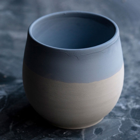 Стакан для коктейлей «Нау»;керамика;200мл;D=80,H=73мм;синий