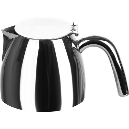 Кофейник «Недда»;сталь нерж.;0,6л;,H=10,5,L=18см;металлич.