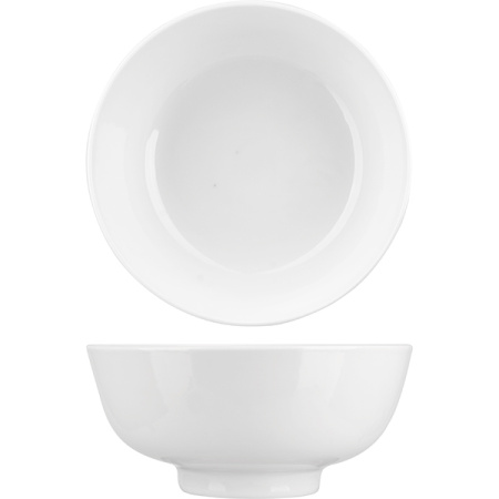 Салатник «Коллаж»;фарфор;0,6л;D=15см;белый