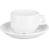 Чайная пара «Кунстверк»;фарфор;150мл;D=13см;белый