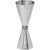 Джиггер «М-р Слим Блэк Раби» 30/45 мл;сталь нерж.;D=52,H=120мм;серебрист.