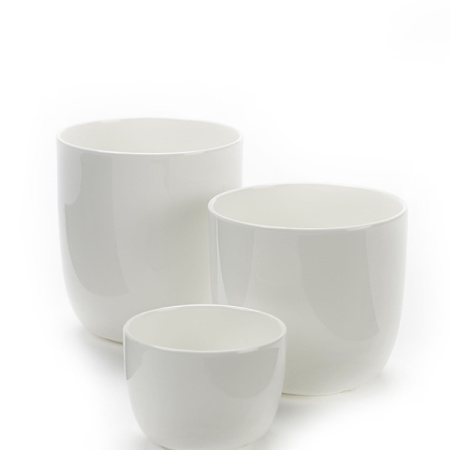 Стакан для чая «Бэйс»;фарфор;350мл;D=8,H=9см;белый,матовый