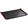 Поднос «Проотель» прямоугольный;пластик;,L=37,B=25см;черный,красный