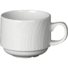 Чашка чайная «Спайро»;фарфор;213мл;D=80,H=65мм;белый