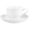 Чайная пара «Кирмаш»;фарфор;250мл;D=85/150,H=45мм;белый