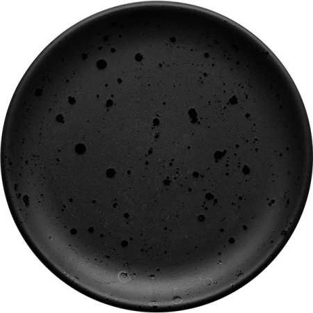Тарелка «Оникс» без полей;керамика;D=15см;черный