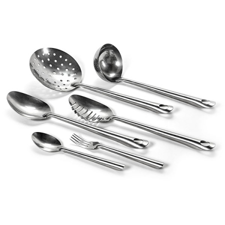 Ложка сервировочная «Паола»;сталь нерж.;,H=34,L=340,B=73мм;металлич.